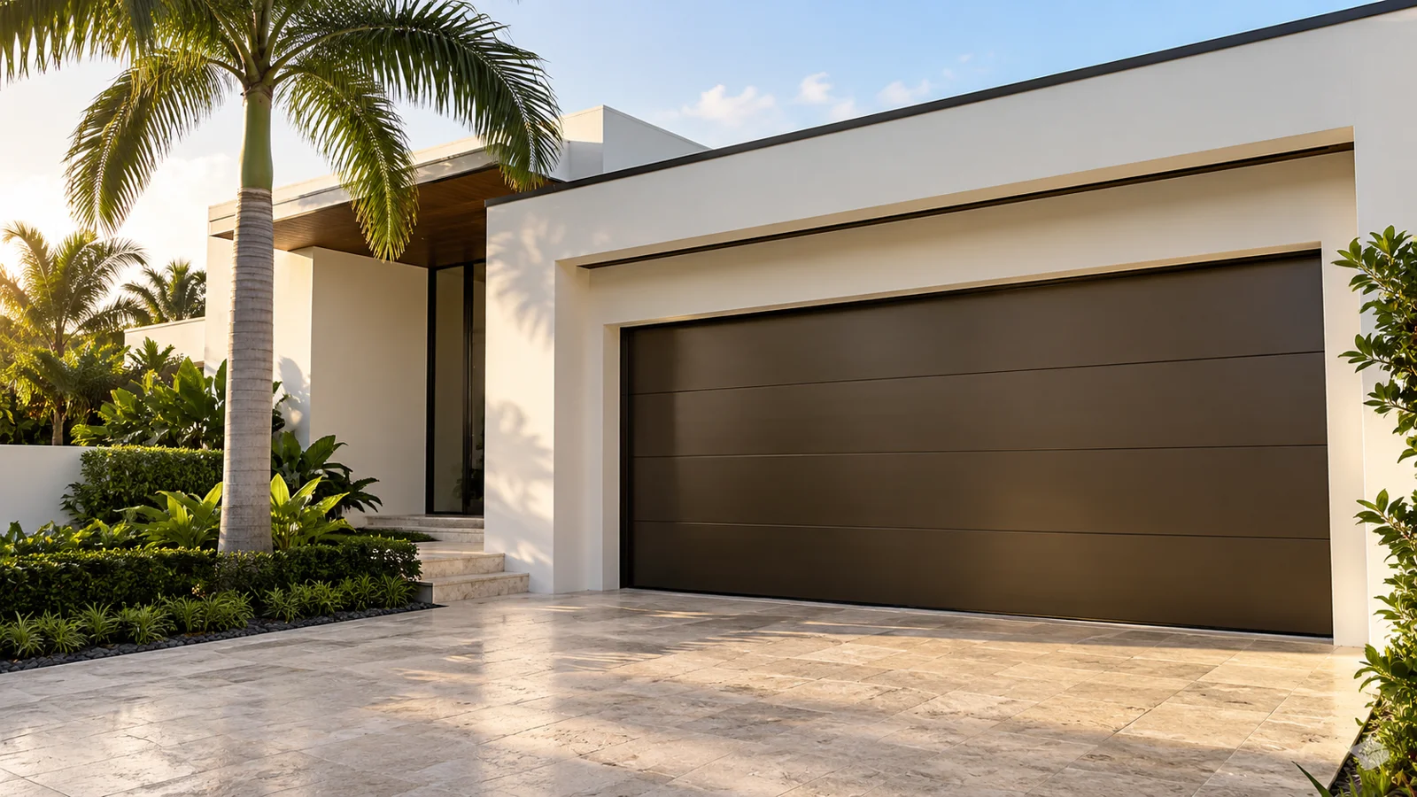 Garage door design and equipment illustration
